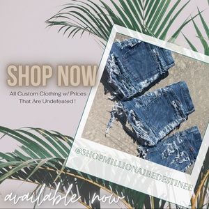 Distrssed Denim Shorts